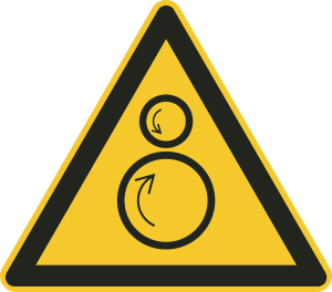 Warnzeichen Aufkleber DIN ISO 7010